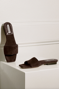 Emme Parsons Sandal Domani, Espresso Suede Soho-Boutique