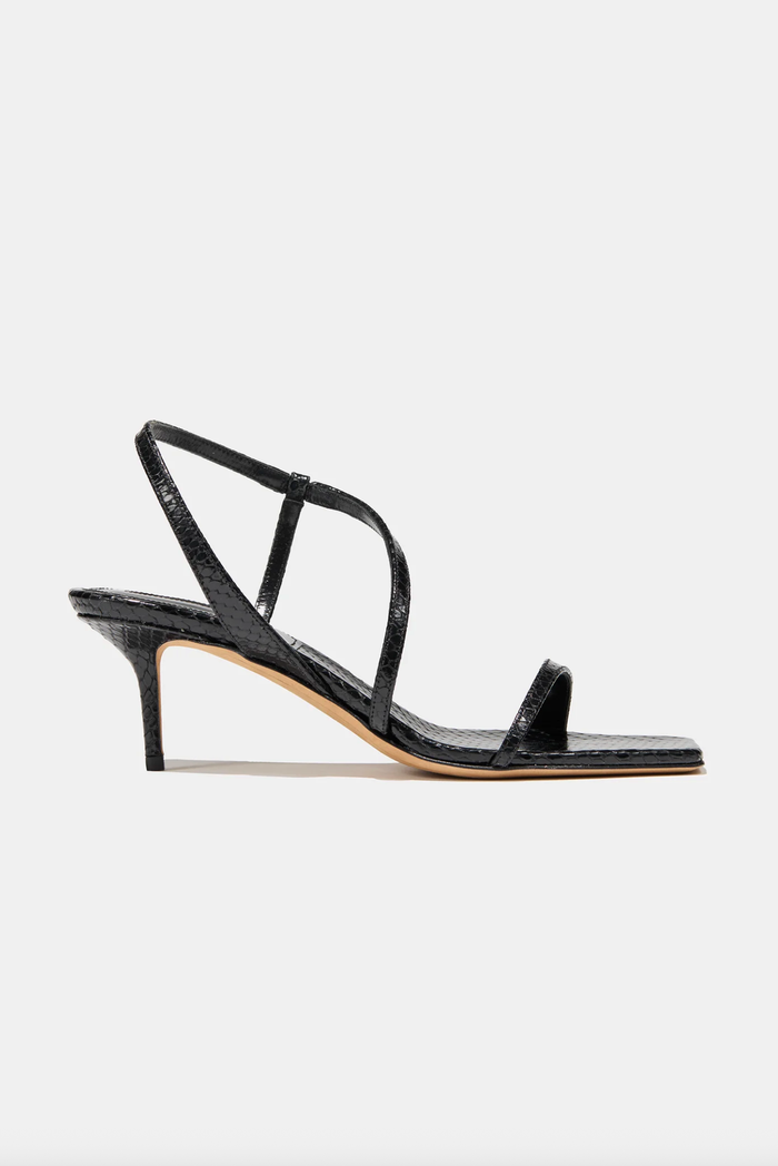Emme Parsons Shoes Delicat, Black Embossed Snake Soho-Boutique