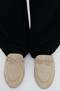 Emme Parsons Shoes Parker Moccasin, Tan Suede Soho-Boutique