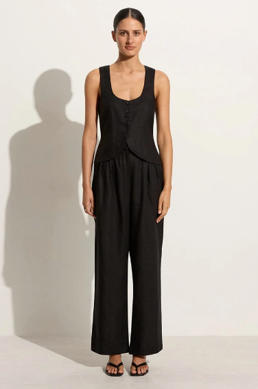 FAITHFULL THE BRAND Duomo Pant, Black Soho-Boutique