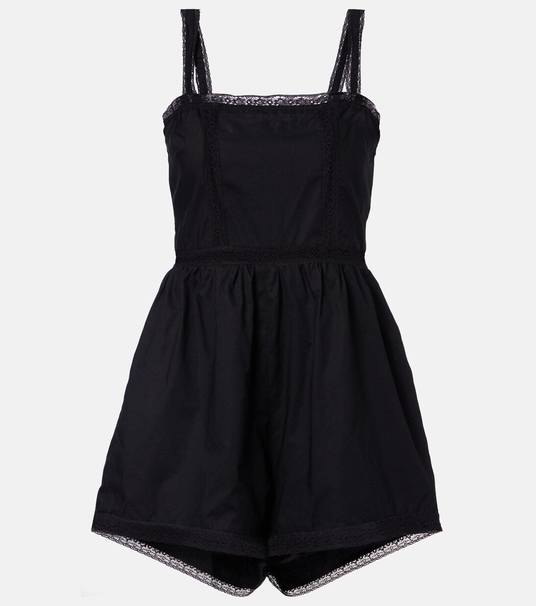 FAITHFULL THE BRAND Jumpsuit Emilia Playsuit, Fresco Lace Black Soho-Boutique