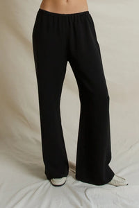 Georgia Crepe Pant, True Black