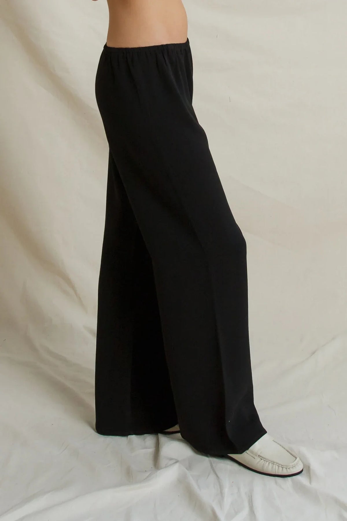Georgia Crepe Pant, True Black