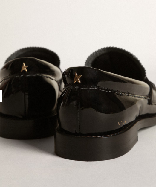 Golden Goose Deluxe Brand Jerry Loafer, Black Patent Leather Soho-Boutique