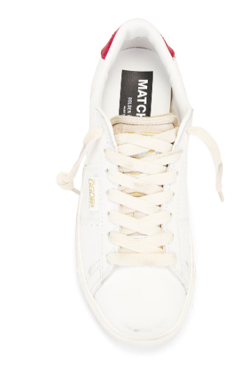 Golden Goose Deluxe Brand Sneakers Matchstar, White/Red Soho-Boutique