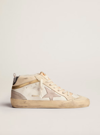 Golden Goose Deluxe Brand Sneakers Mid Star White Lilac Gold Black Soho-Boutique