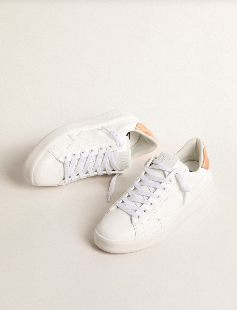 Golden Goose Deluxe Brand Sneakers Pure Star, White Bronze Soho-Boutique