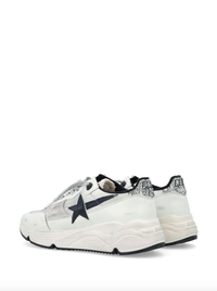Golden Goose Deluxe Brand Sneakers Running Sole, White Black Silver Soho-Boutique