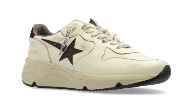 Golden Goose Deluxe Brand Sneakers Running Sole, White/Bordeaux Soho-Boutique