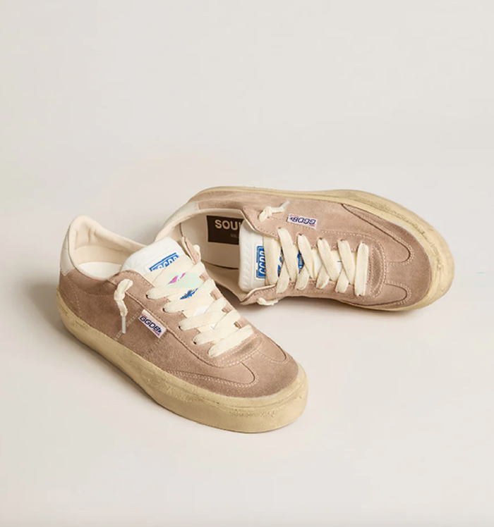 Golden Goose Deluxe Brand Sneakers Soul-Star, Suede Powder Pink Soho-Boutique
