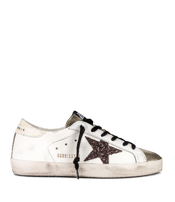 Golden Goose Deluxe Brand Sneakers Super Star White Taupe Coffee Soho-Boutique
