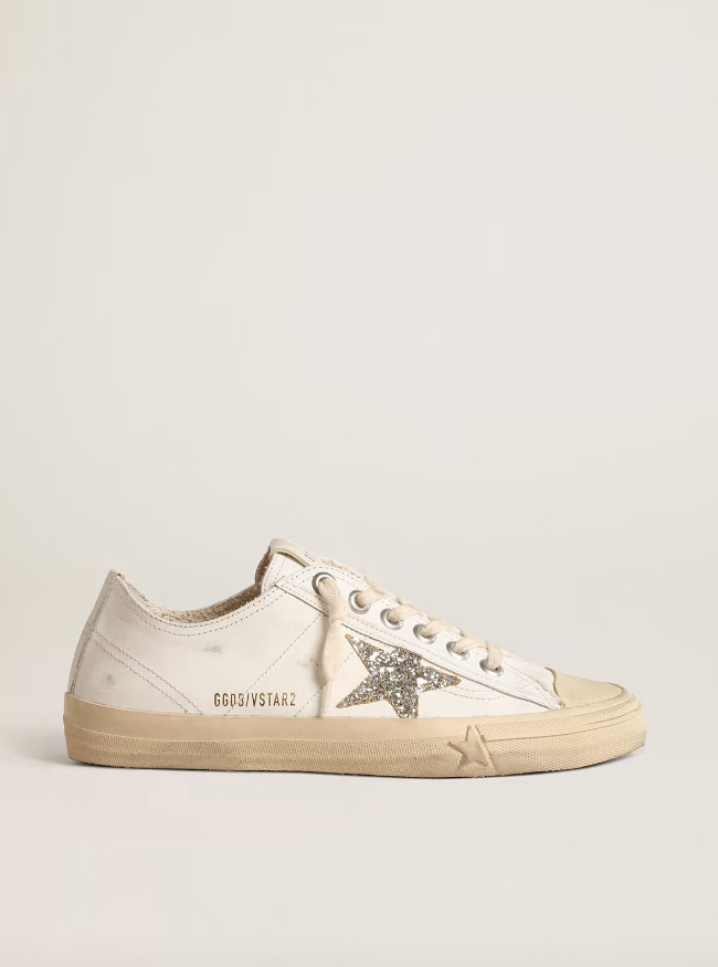 Golden Goose Deluxe Brand Sneakers V Star 2 White Platinum Soho-Boutique