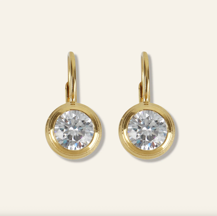 Hart Jewelry Earrings Bezel Drop Earrings Soho-Boutique