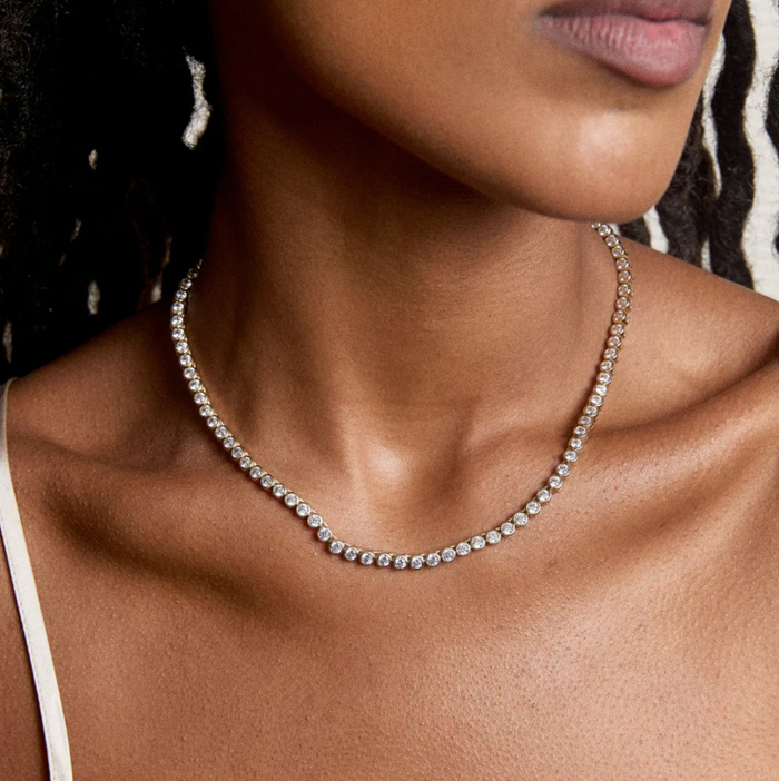 Hart Jewelry Necklace Bezel Tennis Necklace Soho-Boutique