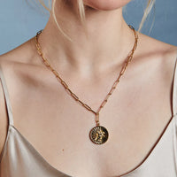 Hart Jewelry Necklace Lion Coin Necklace 18" Soho-Boutique