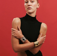 Heaven Mayhem Bracelet Clarke Cuff, Silver Soho-Boutique