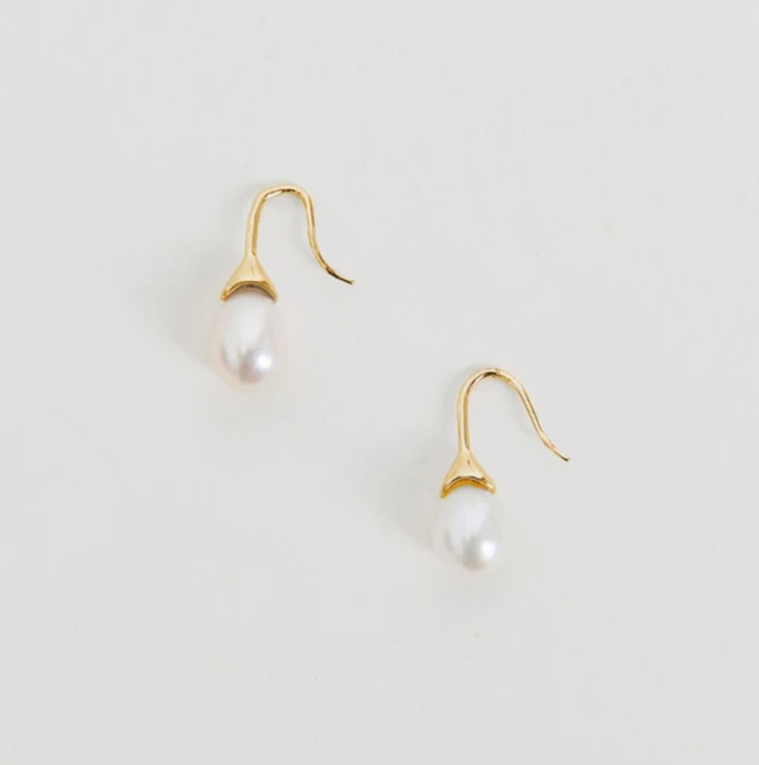 Heaven Mayhem Earrings Odette Pearl Earrings, Gold Soho-Boutique