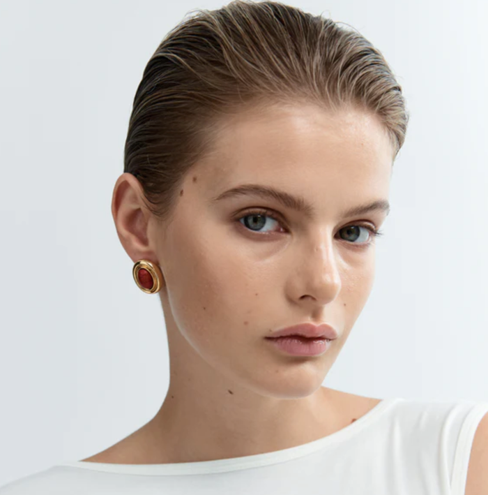 Heaven Mayhem Earrings Prize Burgundy Soho-Boutique