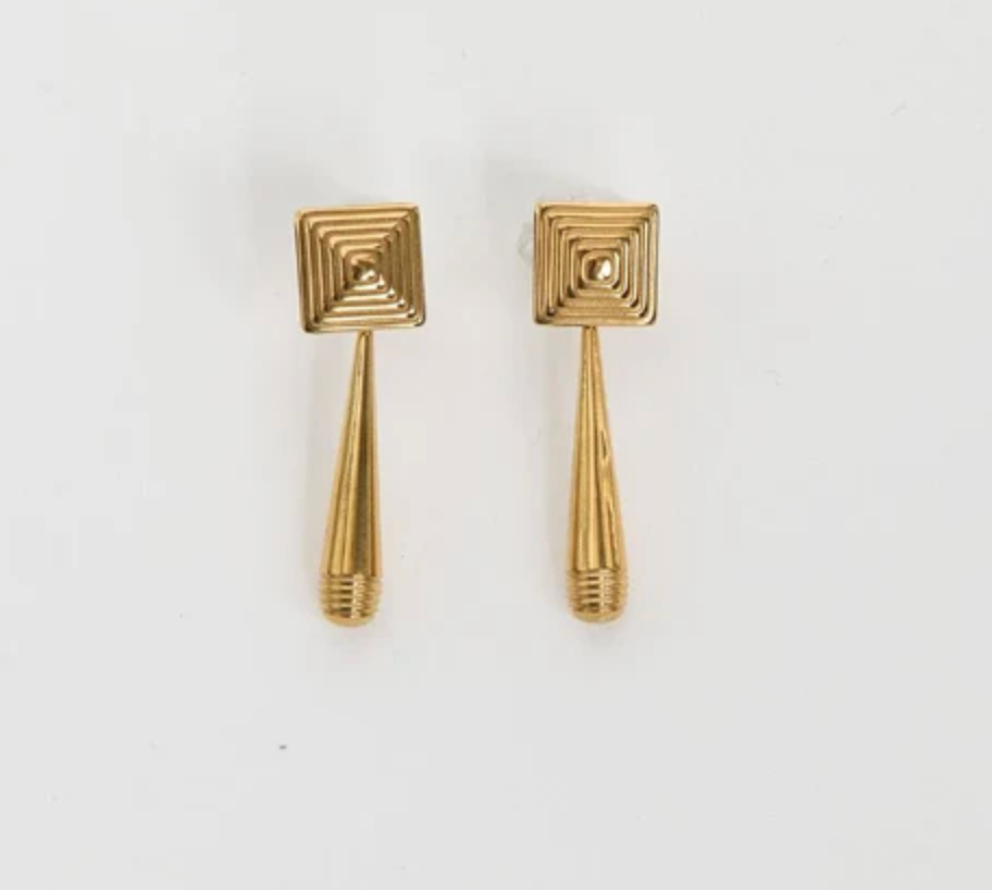 Heaven Mayhem Jewelry Iris Earring, Gold Soho-Boutique