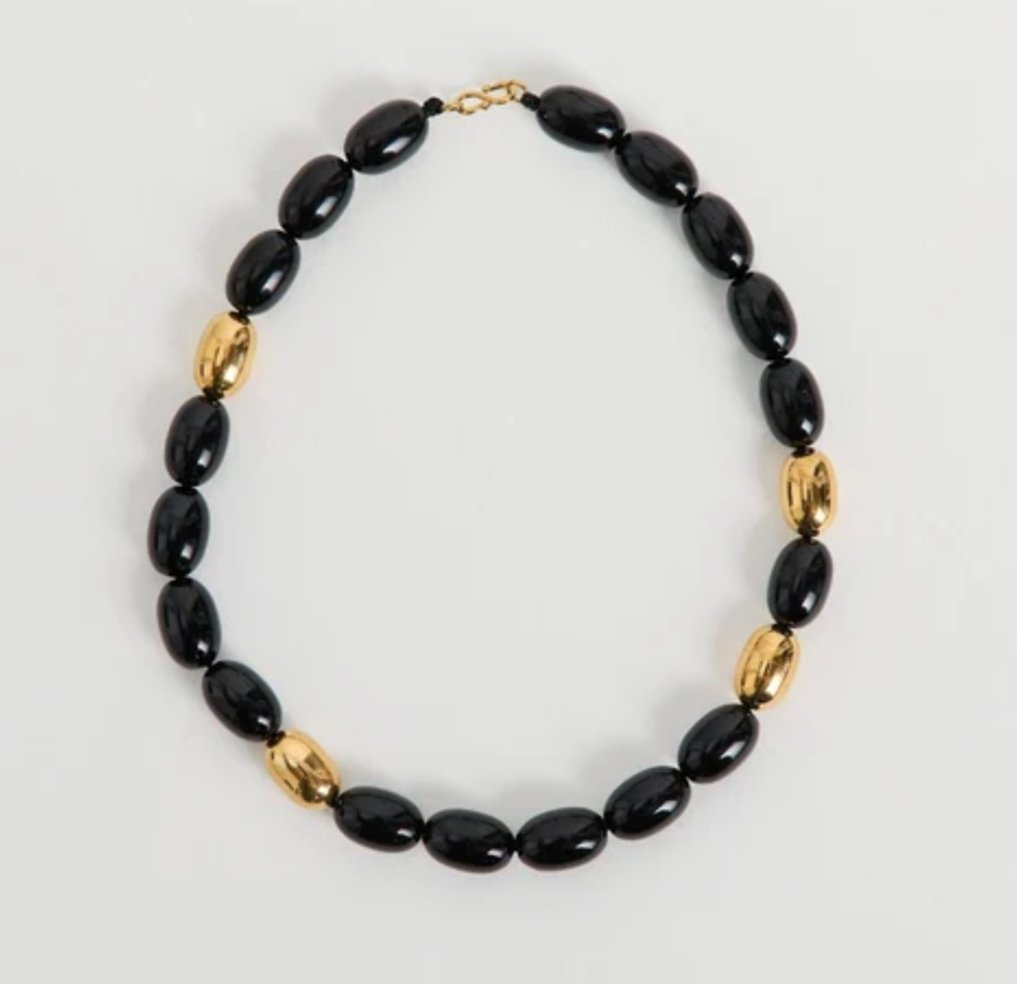 Heaven Mayhem Necklace Clementine Necklace, Black Gold Soho-Boutique