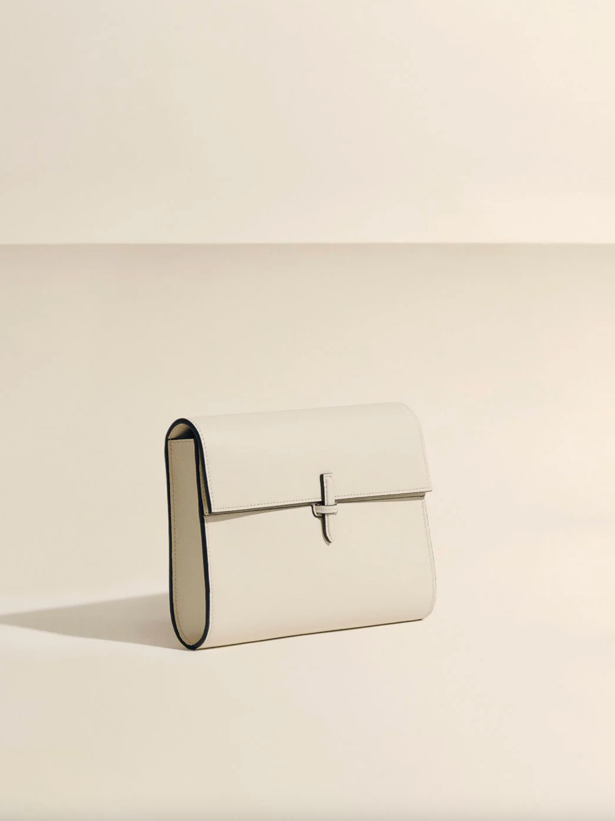 Hunting Season Bag The Large Soft Clutch in Nappa, Oyster Soho-Boutique