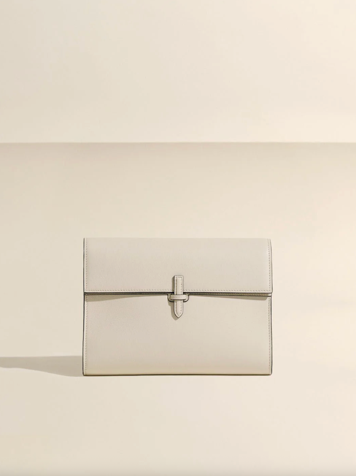 Hunting Season Bag The Large Soft Clutch in Nappa, Oyster Soho-Boutique
