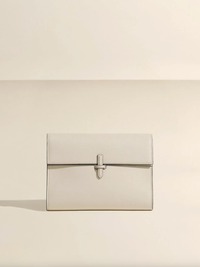Hunting Season Bag The Large Soft Clutch in Nappa, Oyster Soho-Boutique