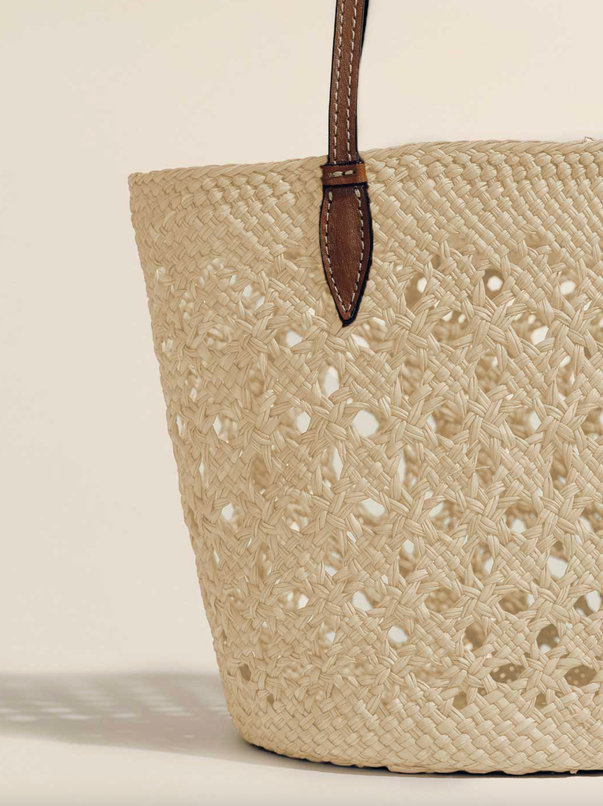 Hunting Season Bag The Lattice Basket, Natural Cognac Soho-Boutique