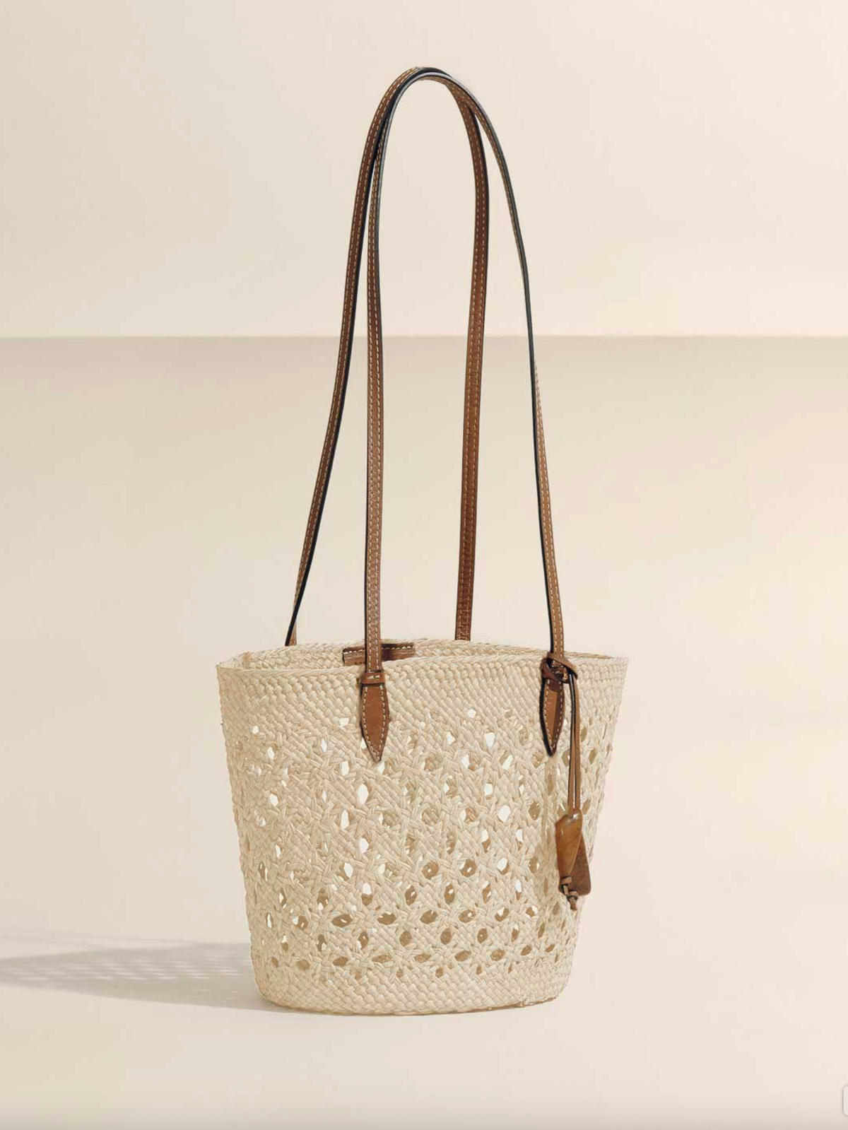 Hunting Season Bag The Lattice Basket, Natural Cognac Soho-Boutique