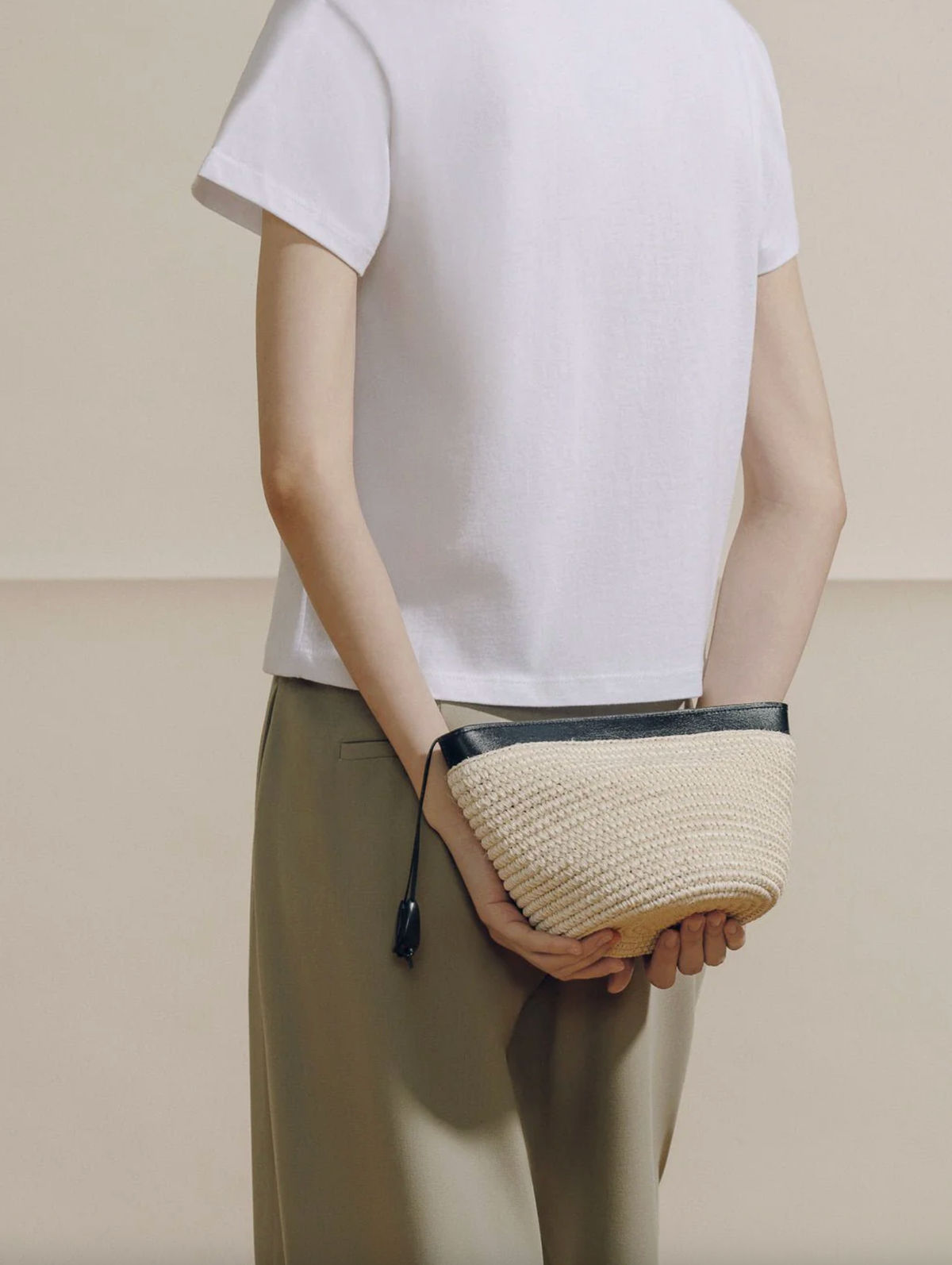 Hunting Season Bag The Medium Zip Clutch, Natural Black Soho-Boutique