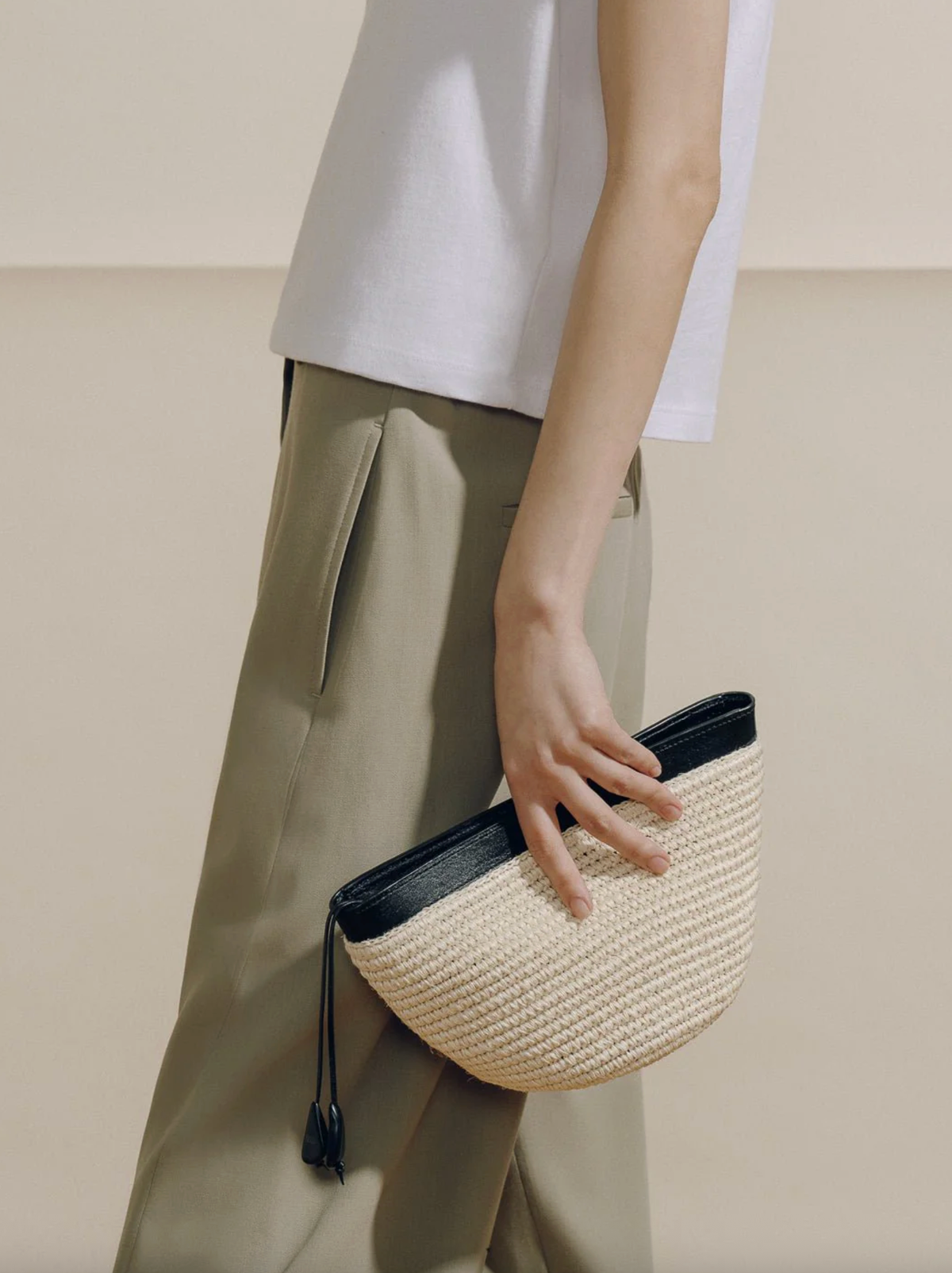 Hunting Season Bag The Medium Zip Clutch, Natural Black Soho-Boutique