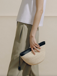 Hunting Season Bag The Medium Zip Clutch, Natural Black Soho-Boutique