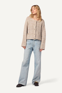 Charlene Cashmere Jacket, Eco Gravel