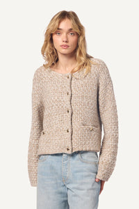 Charlene Cashmere Jacket, Eco Gravel