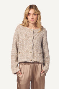 Charlene Cashmere Jacket, Eco Gravel