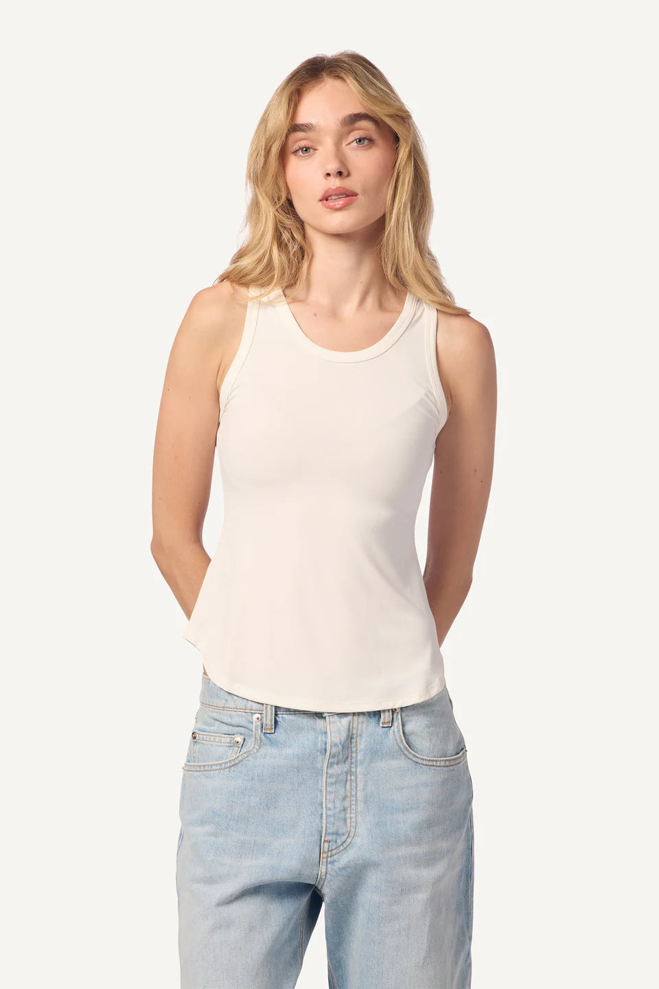 Jameela Sandwashed Tank, Gardenia