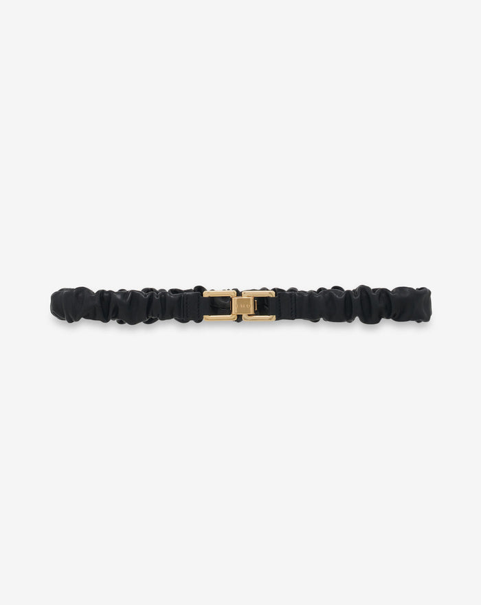 IRO Belt Ajna Leather Belt, Black Soho-Boutique