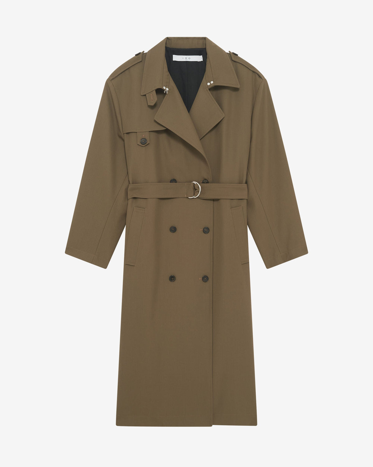 IRO Coat Kalana Trench Coat, Khaki Soho-Boutique