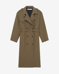 IRO Coat Kalana Trench Coat, Khaki Soho-Boutique