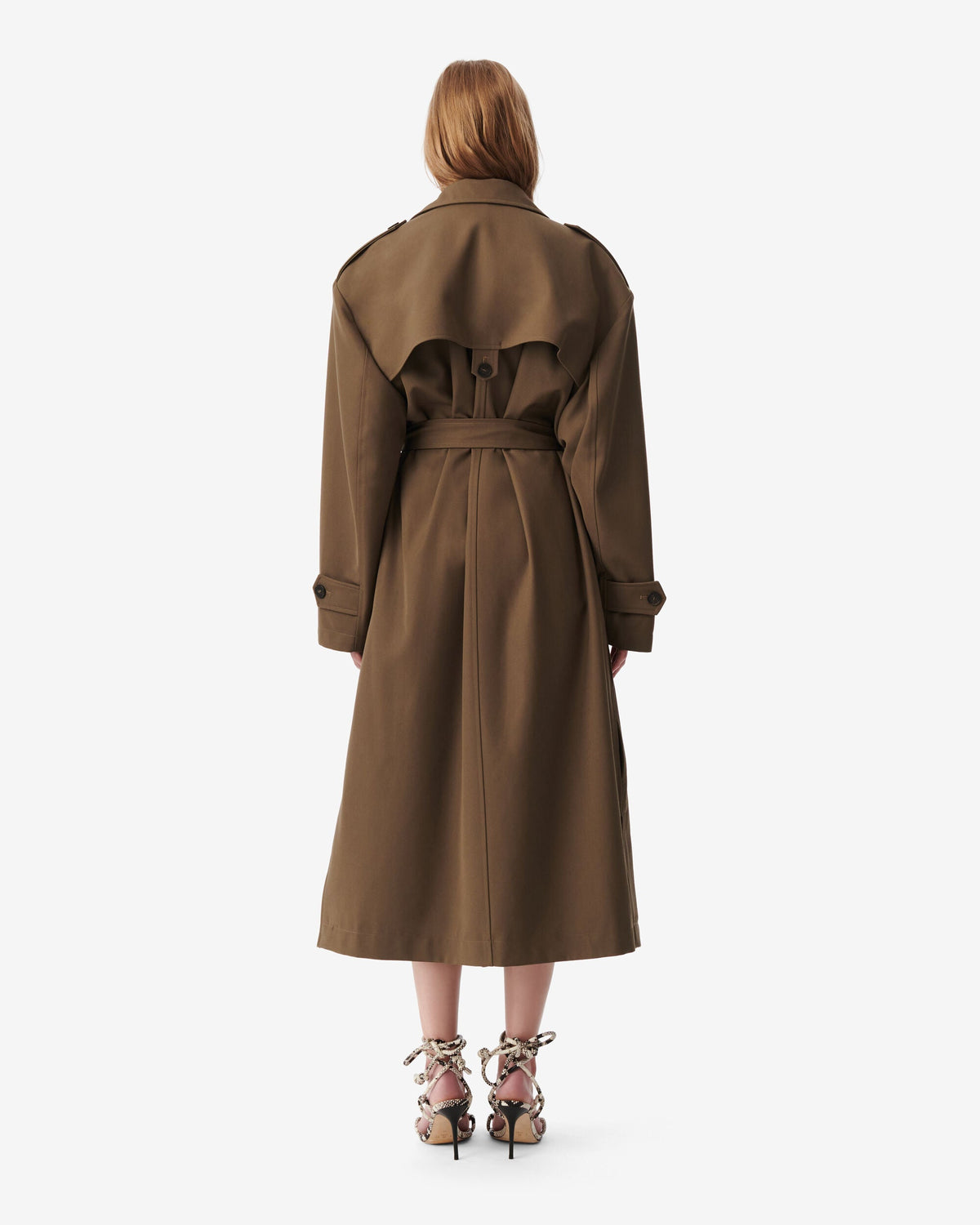 IRO Coat Kalana Trench Coat, Khaki Soho-Boutique