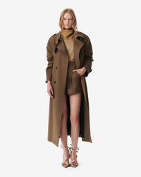 IRO Coat Kalana Trench Coat, Khaki Soho-Boutique