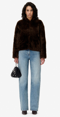 IRO Coats & Jackets Hayse Teddy Jacket, Brown Soho-Boutique