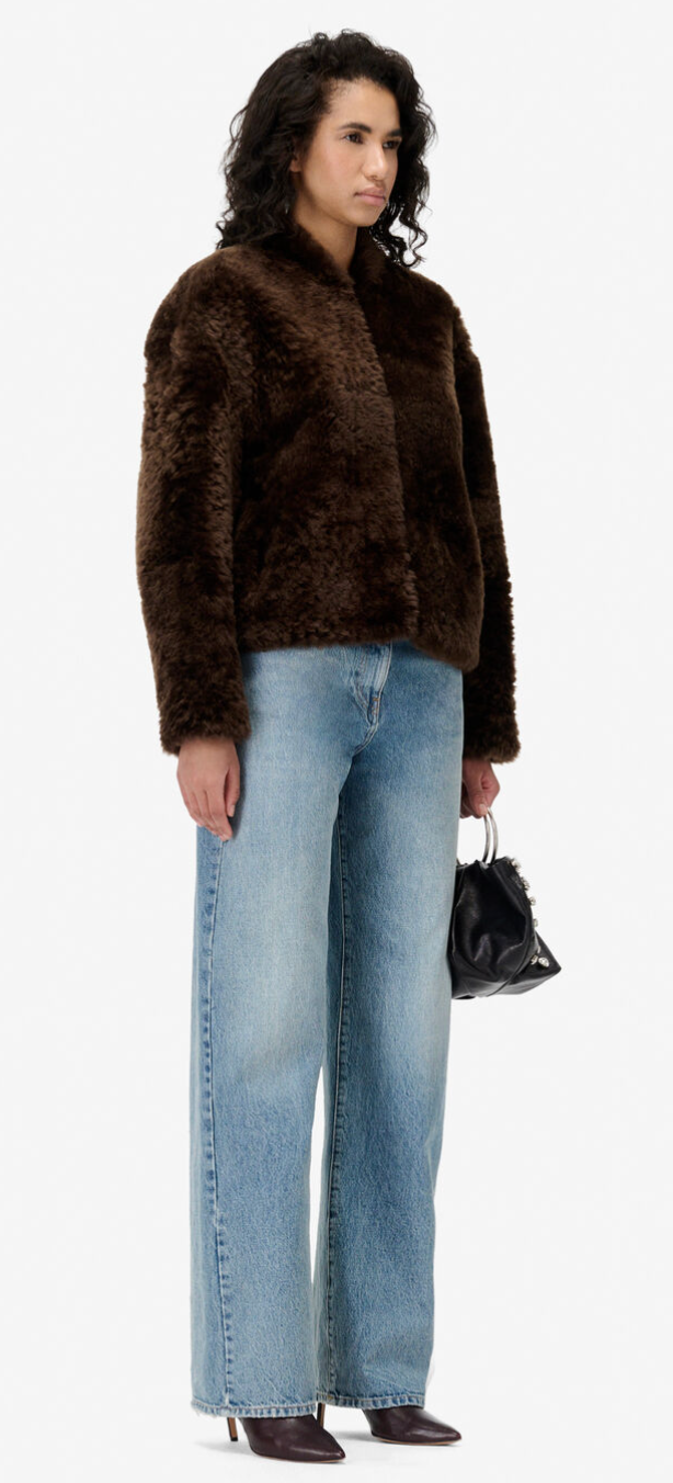 IRO Coats & Jackets Hayse Teddy Jacket, Brown Soho-Boutique