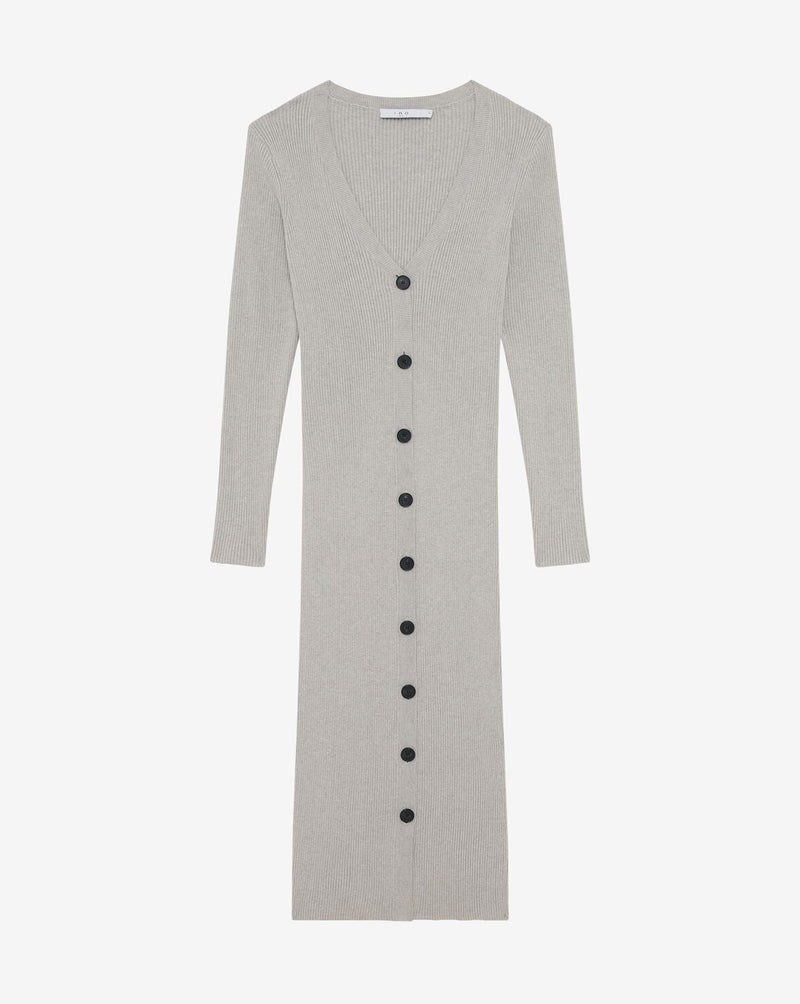 IRO Dress Soram Dress, Mixed Light Grey Soho-Boutique