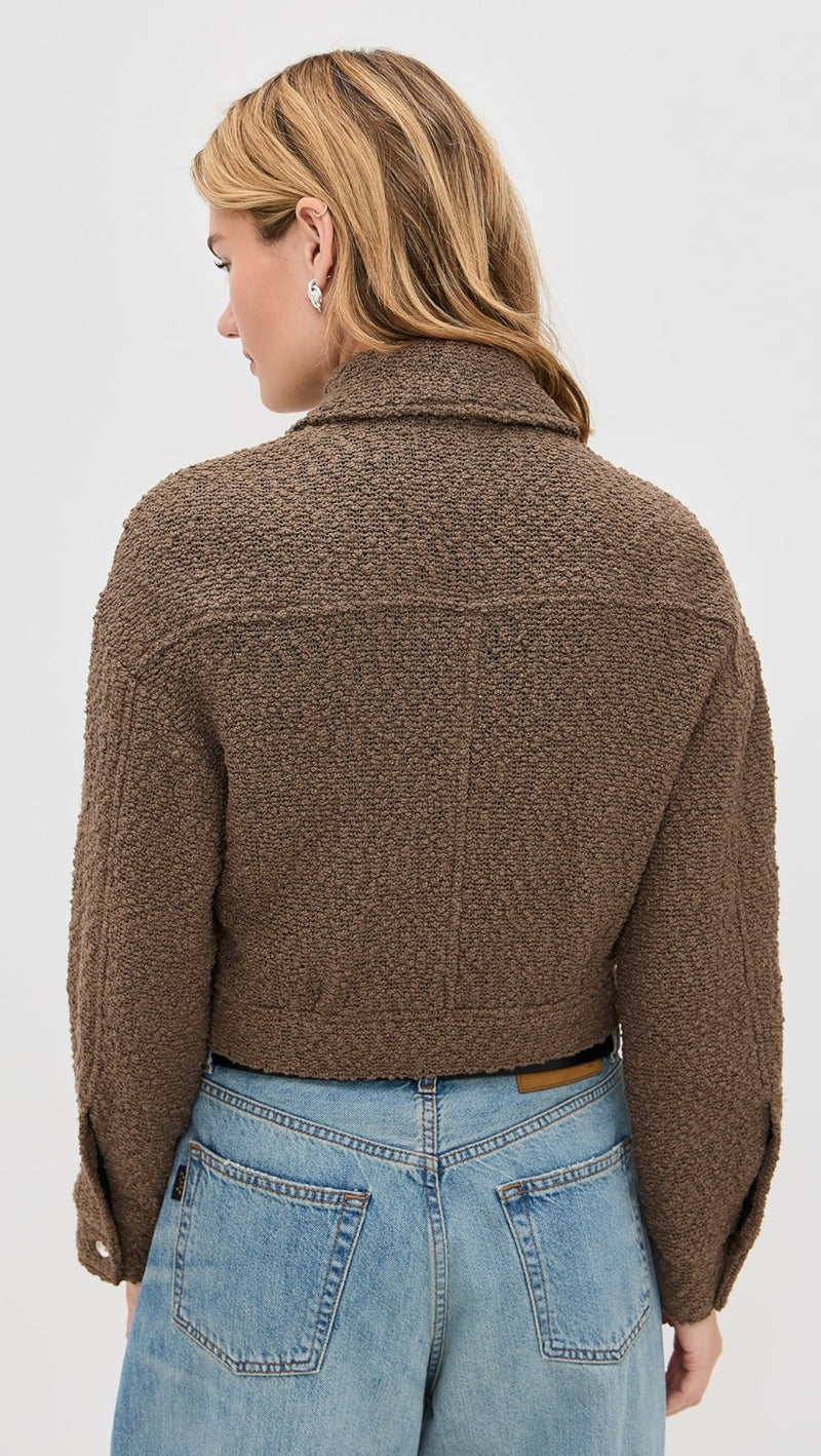 IRO Jacket Siara Short Jacket, Mocha Brown Soho-Boutique