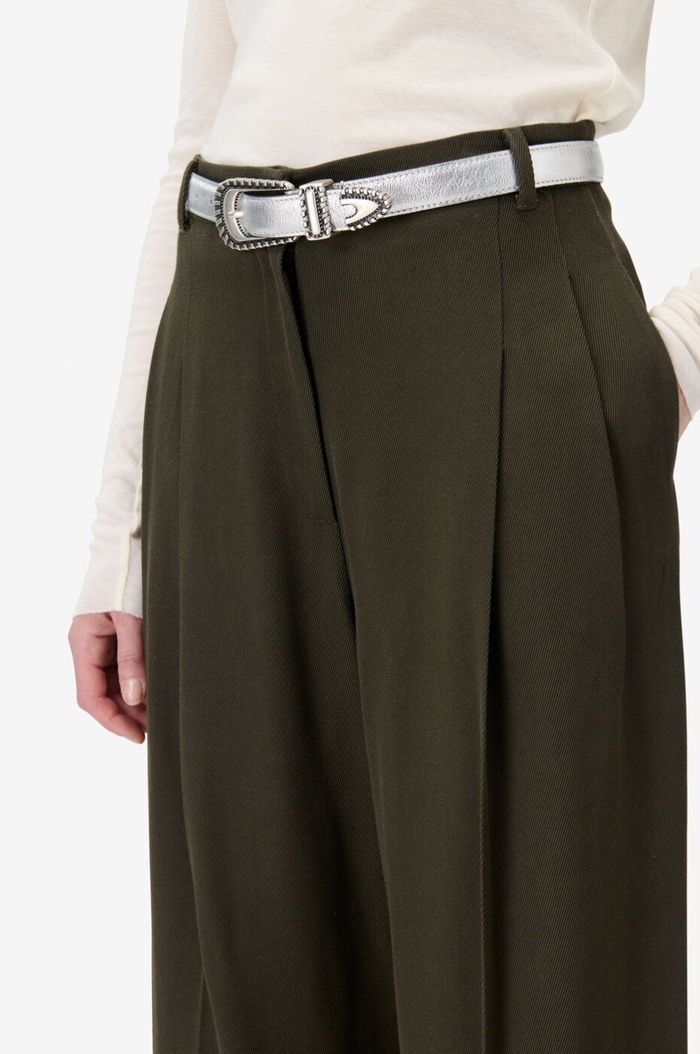 IRO Pants Pallia Trousers, Army Green Soho-Boutique