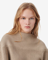 IRO Sweater Amona Crop Pullover Sweater, Mastic Soho-Boutique