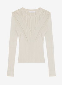 IRO Sweater Cleona Sweater, White/Beige Soho-Boutique