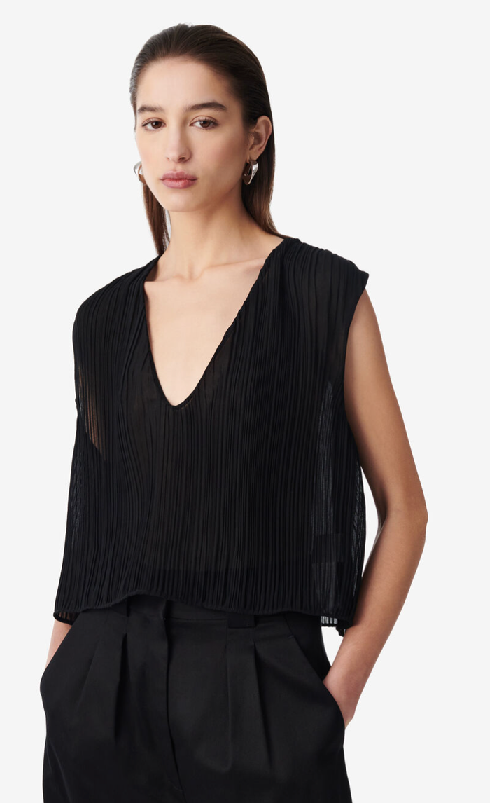 IRO Top Calyssa Top, Black Soho-Boutique