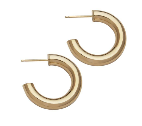 Jennifer Zeuner Earrings Lou 1" Hoops Soho-Boutique